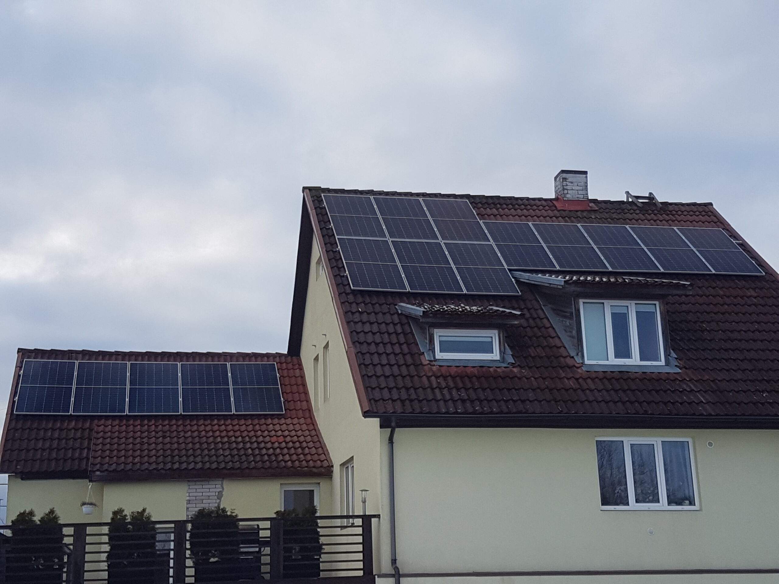 Päikesepaneelid kivikatus 15 kW
